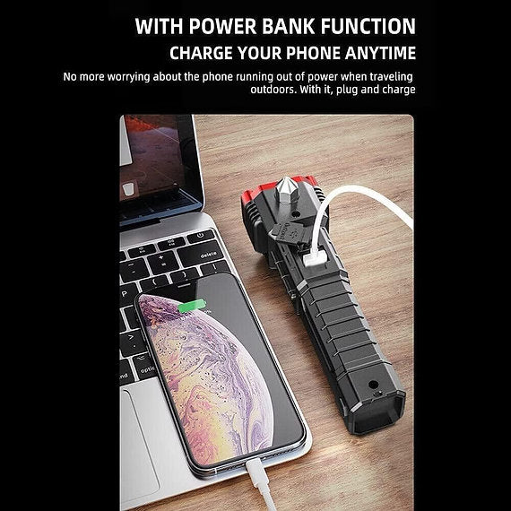 LED 3W Torch Light - 8 in 1 Torch