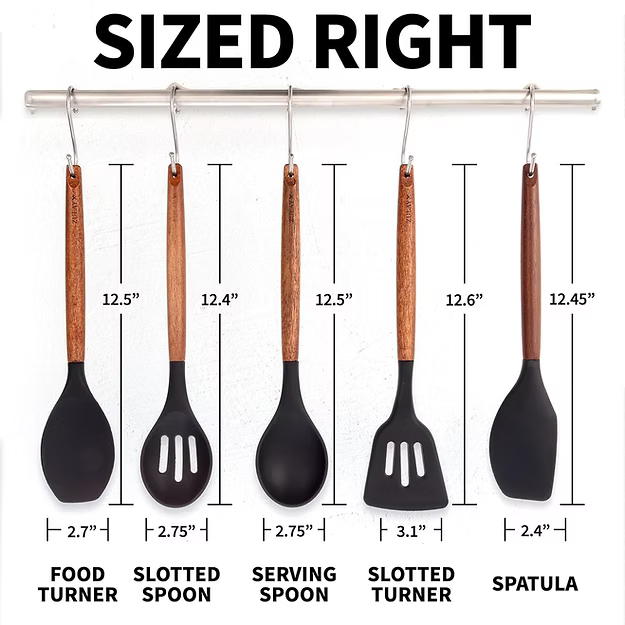 Silicone Spatula Set - 5 Pieces