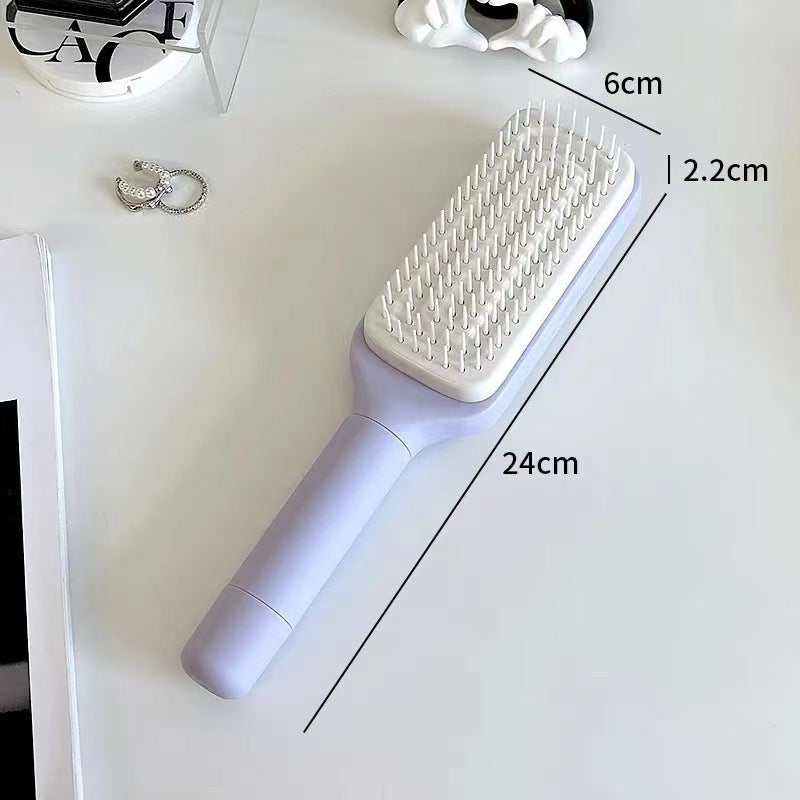 4 In 1 Self Cleaning Hair Brush New Self-Cleaning Anti-Static Massage Comb