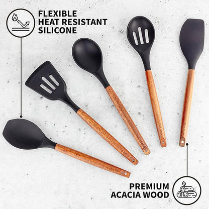 Silicone Spatula Set - 5 Pieces